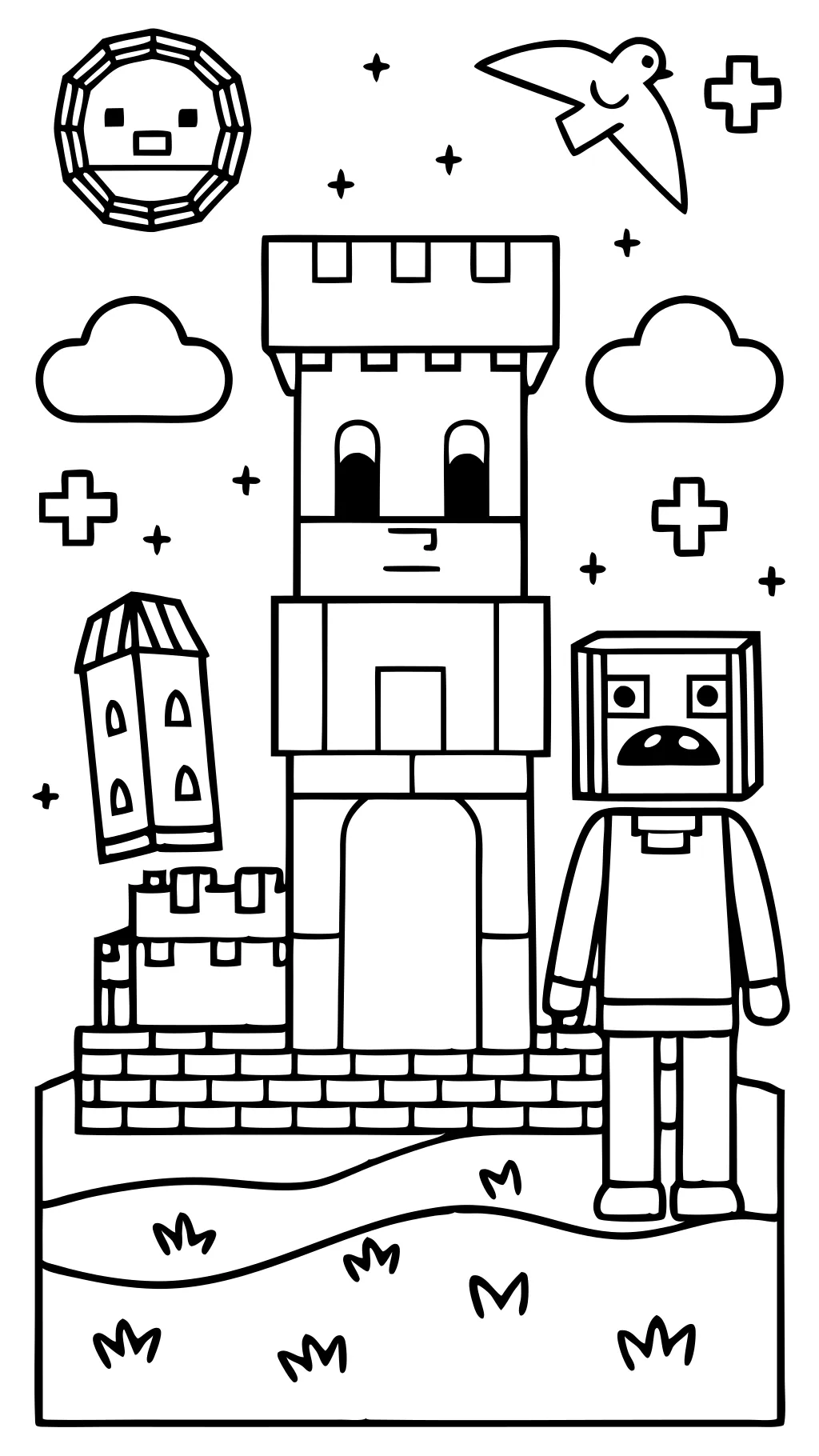 mine craft coloring pages